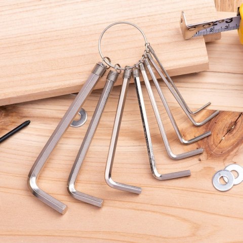 Hex Key Flat End 8Pcs Set