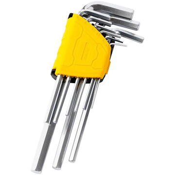 Hex Key Long, Flat End 9Pcs Set