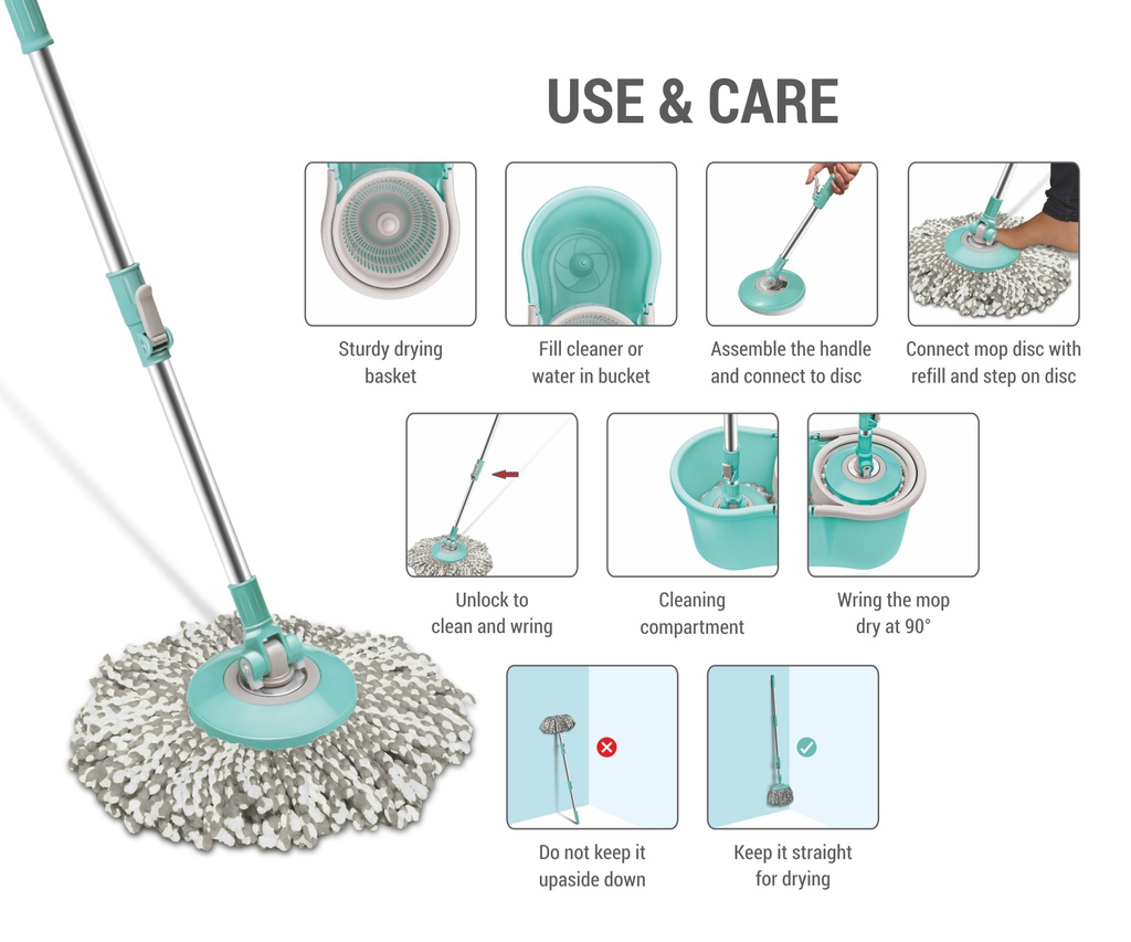 Spotzero Spin Mop Compact