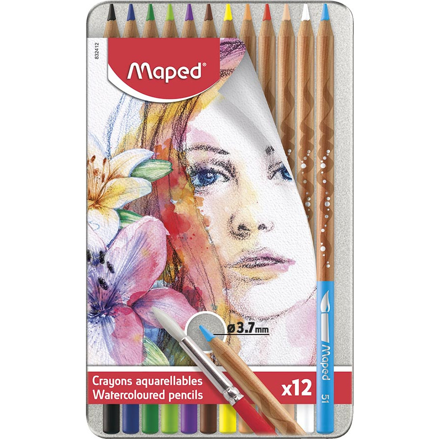 WatercolourPencils Artist metal ST=12col