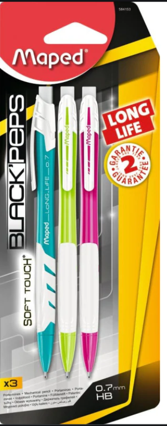 Mech Pencil 0.7 Long Life Pak=3 Pcs