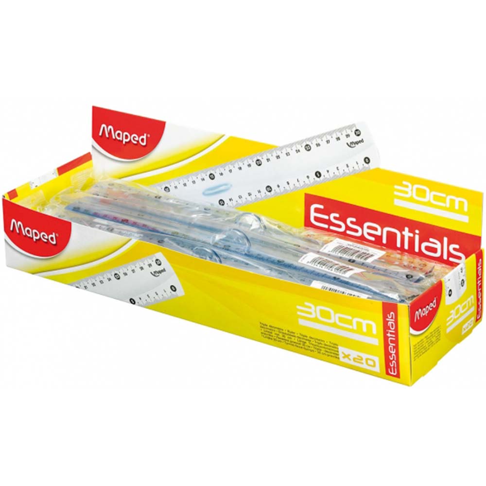 Ruler 30cm Essentials Grip Box=20