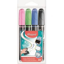 Multi Surface ErasableMarker BE+BK+PK+GN