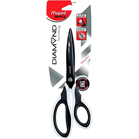 Scissor 21cm Asym Diamond Bls