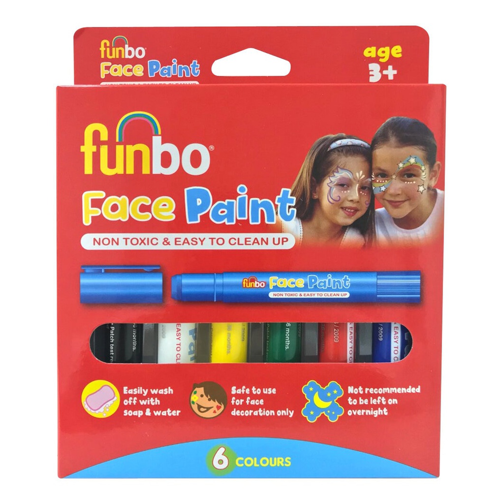 Face Paint Sticks 6g PK = 6 Neon col