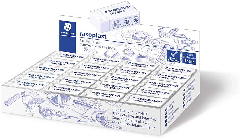 Raso Plast Eraser Box=40pcs