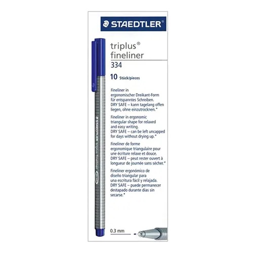 Triplus fineliner Blue Bx=10pc