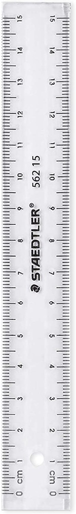 Ruler 15cm Clear