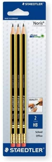 Noris Pencil with Rubber Bl=3p