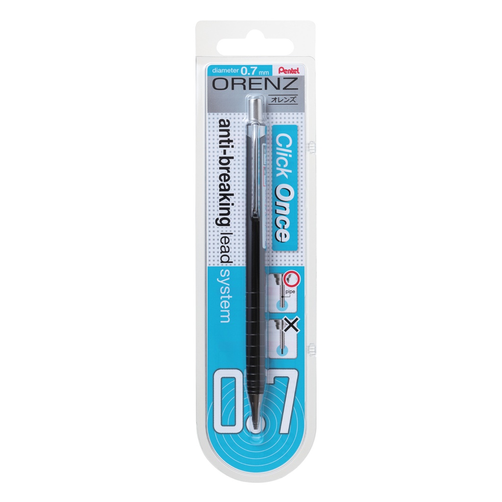 M.Pencil Orenz 0.7mm BK Bls=1 Pc