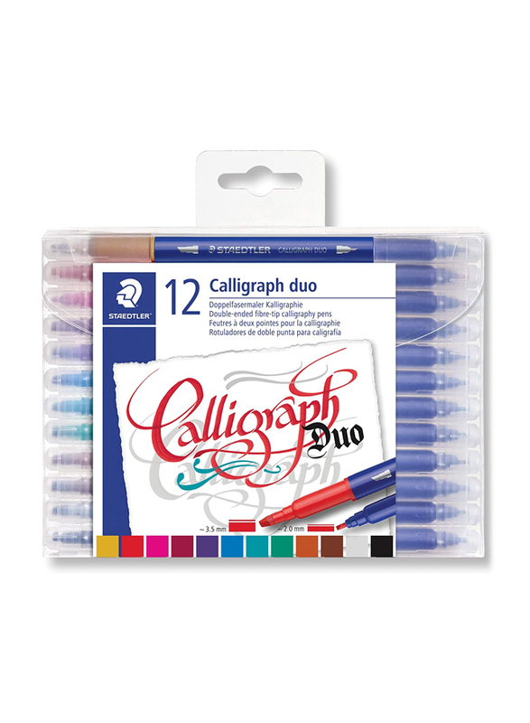 Calligraphy Pen Double end Set=12col