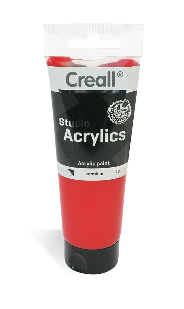 ACRYLICS STUDIO TUBE 120ml 10 Vermillion