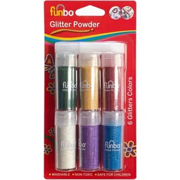 [FO-GP-5001] Glitter Powder 50gm Bx=6 Reg colFunbo