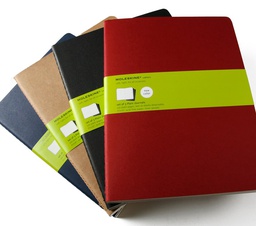 [ME-QP323EN] Cahier XL Pln st =3 BK (705038)Moleskine