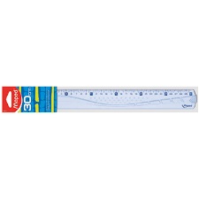 [MD-242030] Ruler 30cm Geometric FlatMaped