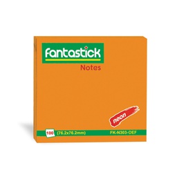 [FK-N303-OEF] Stick Notes 3&quot;x3&quot; Fluor OrangeFantastick