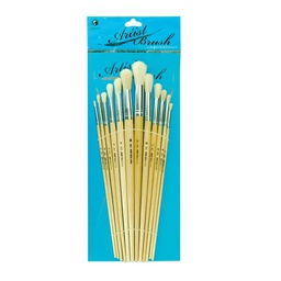 [MS-582] Brush Oil Clr Rnd Bristle(1-12Marie's