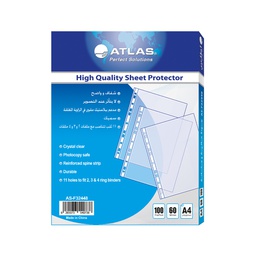 [AS-F32448] Glas Clr Pokt PP 60m A4 Bx=100Atlas