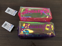 [AS-PP-004] Pencil Case &quot;Beautiful&quot; Purple/Pink CubeAtlas