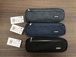 [AS-PP-013] Pencil Case Square Plain Blue/Black/GreyAtlas